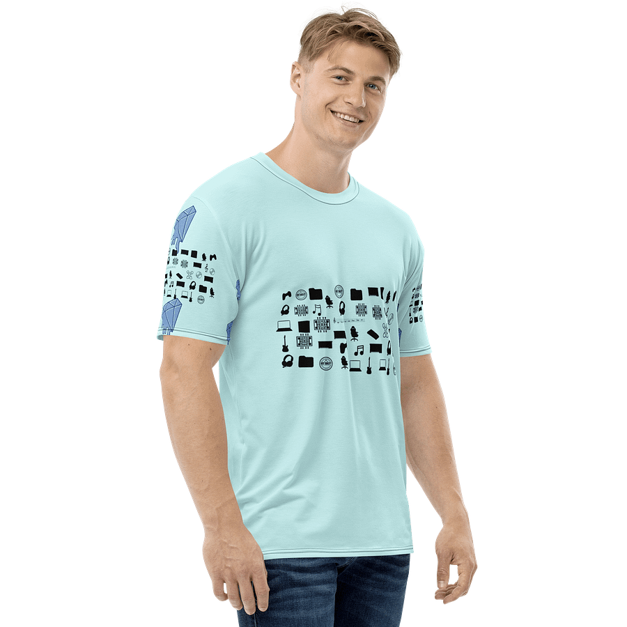 Light Blue Vlog Academy All-Over Print Crew Neck T-Shirt product image (4)