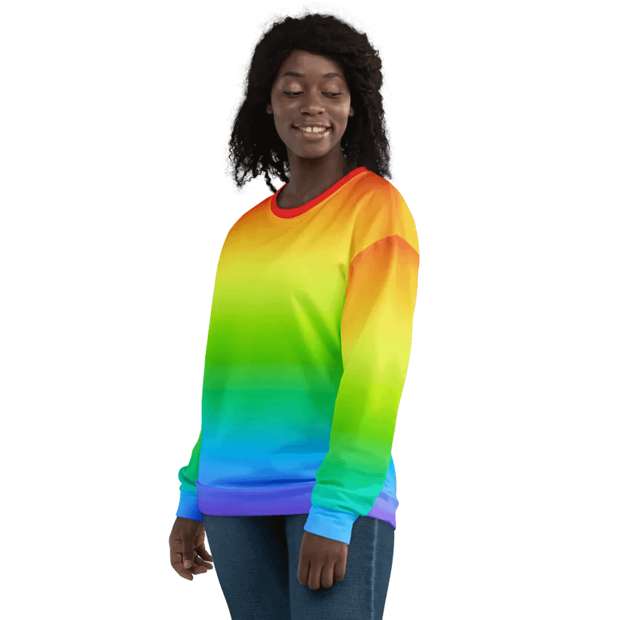 Rainbow Recycled Unisex Sweatshirt product image (12)