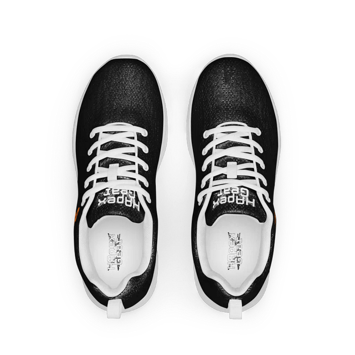 White HApex Gear White Logo Cancer Awareness Orange Ribbon. Black Women's Athletic Shoes product image (2)