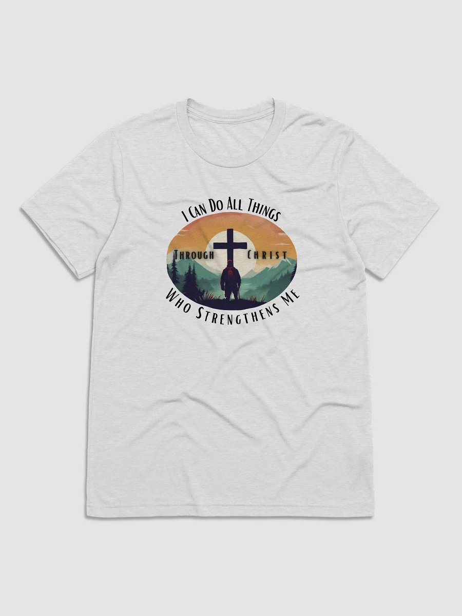 Strength Through Faith Christian Triblend T-Shirt | Philippians 4:13 product image (4)