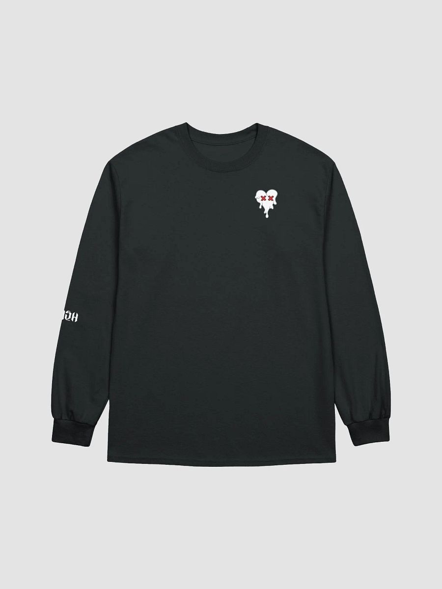 Printed White Heart Long-sleeved T-Shirt product image (9)