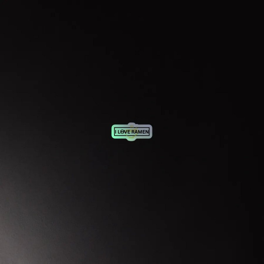 I love ramen YTR holographic sticker product image (4)