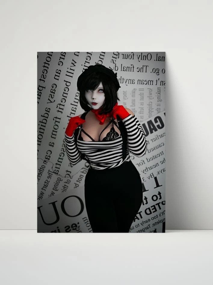 Mime Metal Print - Cosplayer: JuicyJinxs product image (1)