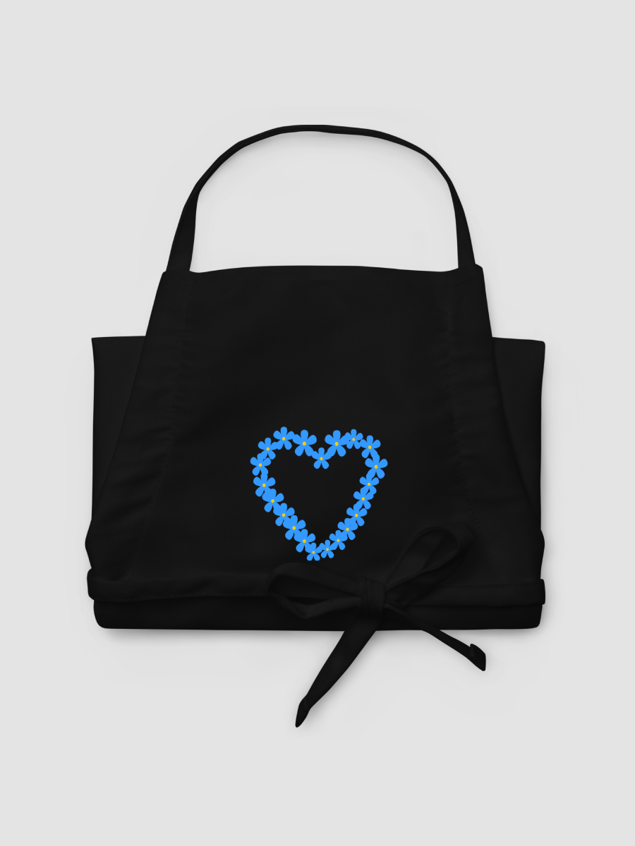 Forget-Me-Not Heart Embroidered Apron product image (3)