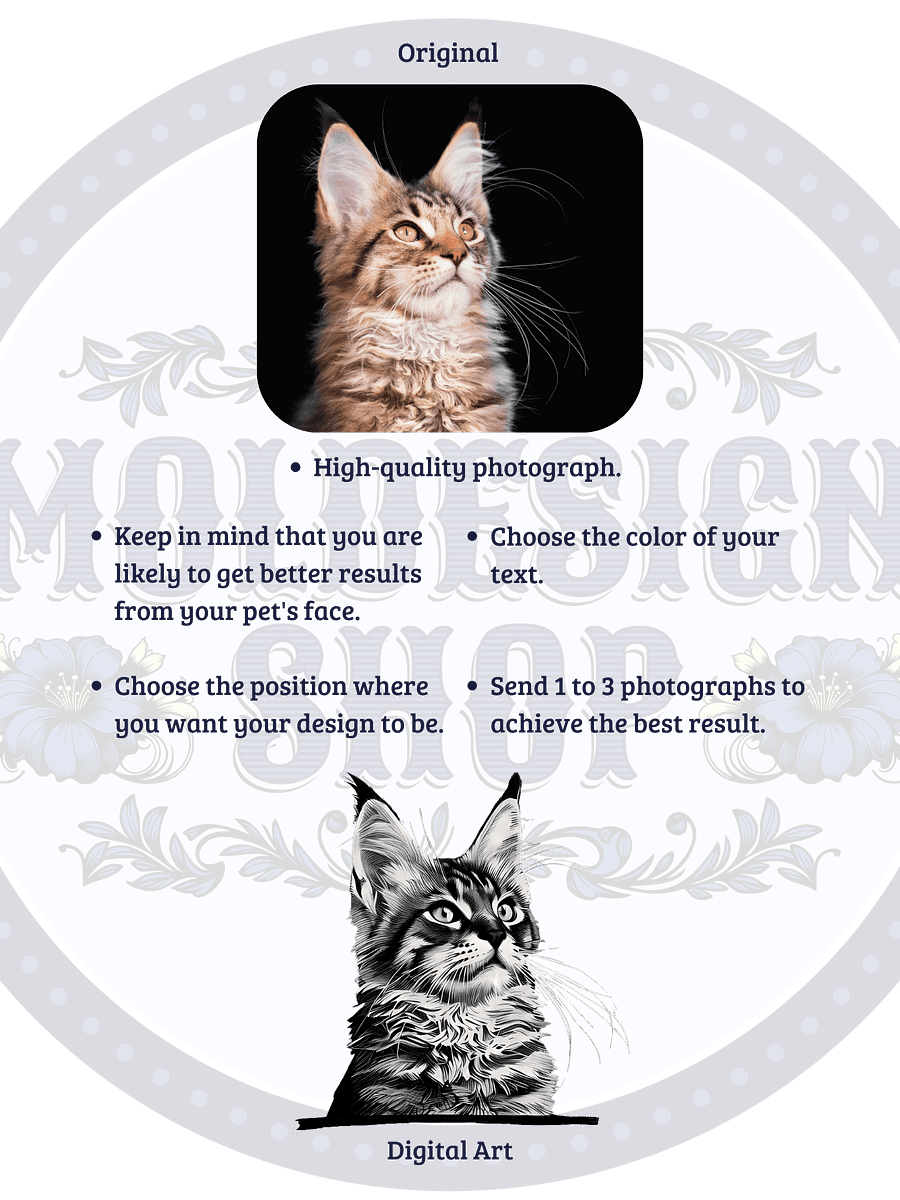 YOUR MAINE COON! / T-SHIRT WITH PERSONALIZED NAME product image (5)