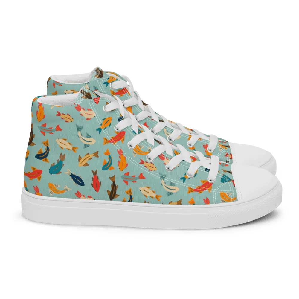 Aquatic Encounters - Mens High Top Canvas Shoes product image (10)