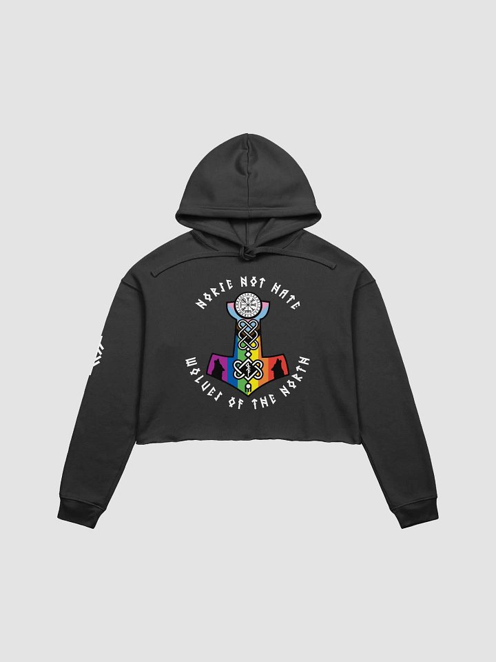 Wolves of The North Kindred - Norse Not Hate - Crop Top Hoodie product image (1)