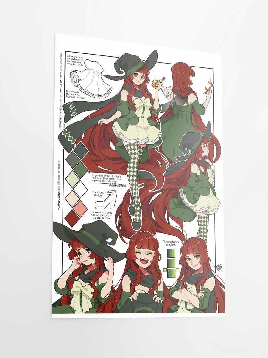 Cathrena Reference Sheet Poster product image (2)