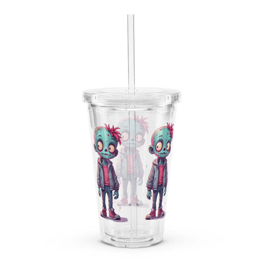 Dresden Mire Double Wall Clear Plastic Tumbler product image (2)
