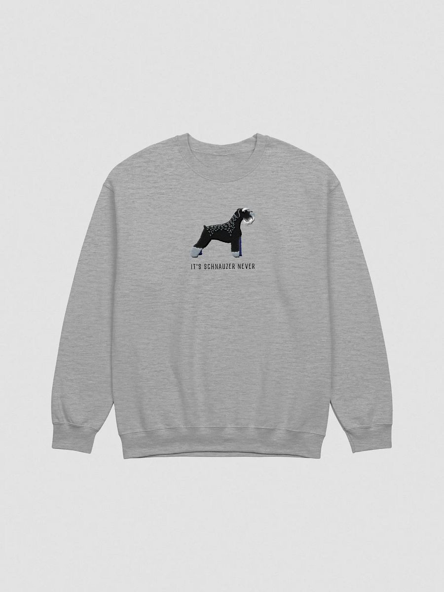 It's Schnauzer Never Sweatshirt (Embroidered) of a Schnauzer(Black) product image (4)