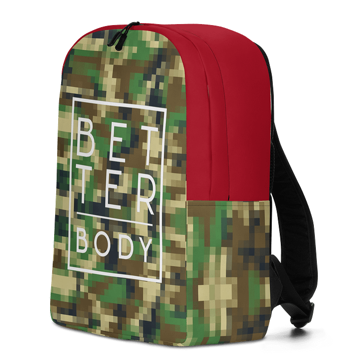 Better Body White Logo Pixilated Camo Luxury Backpack product image (2)