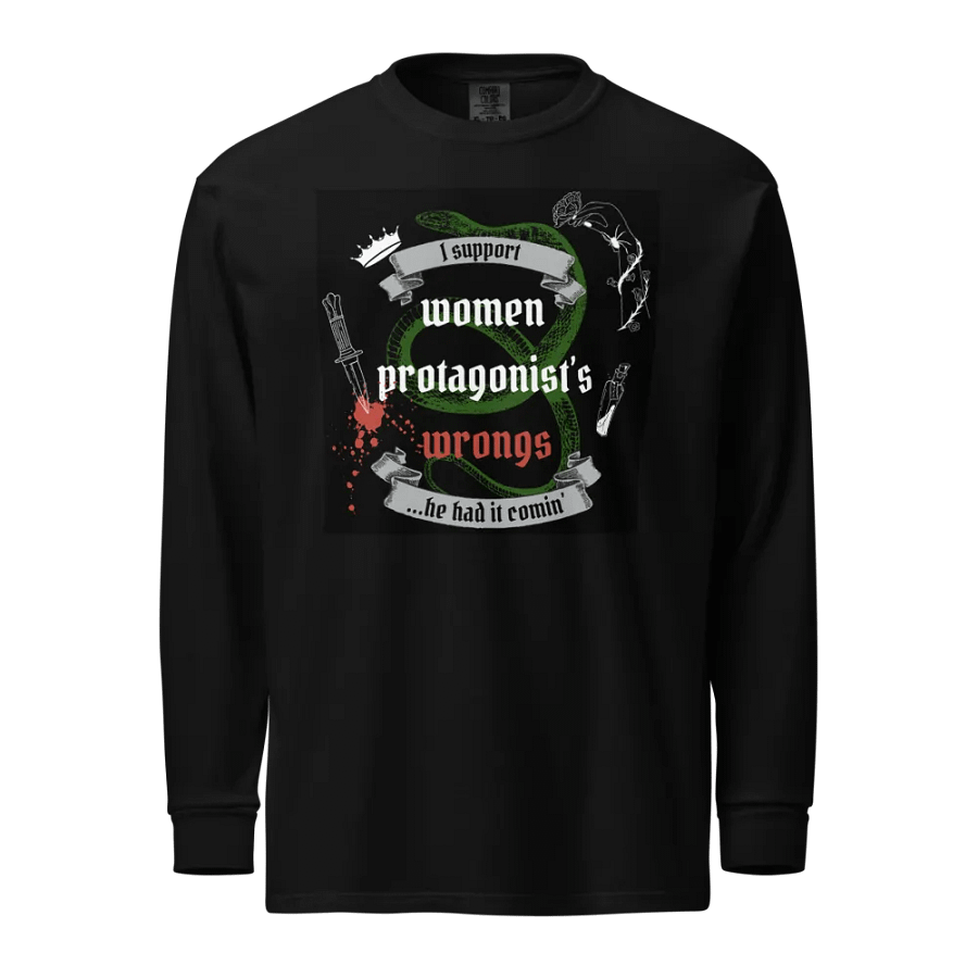 Rebellious Protagonist Empowerment Long Sleeve Tee product image (1)