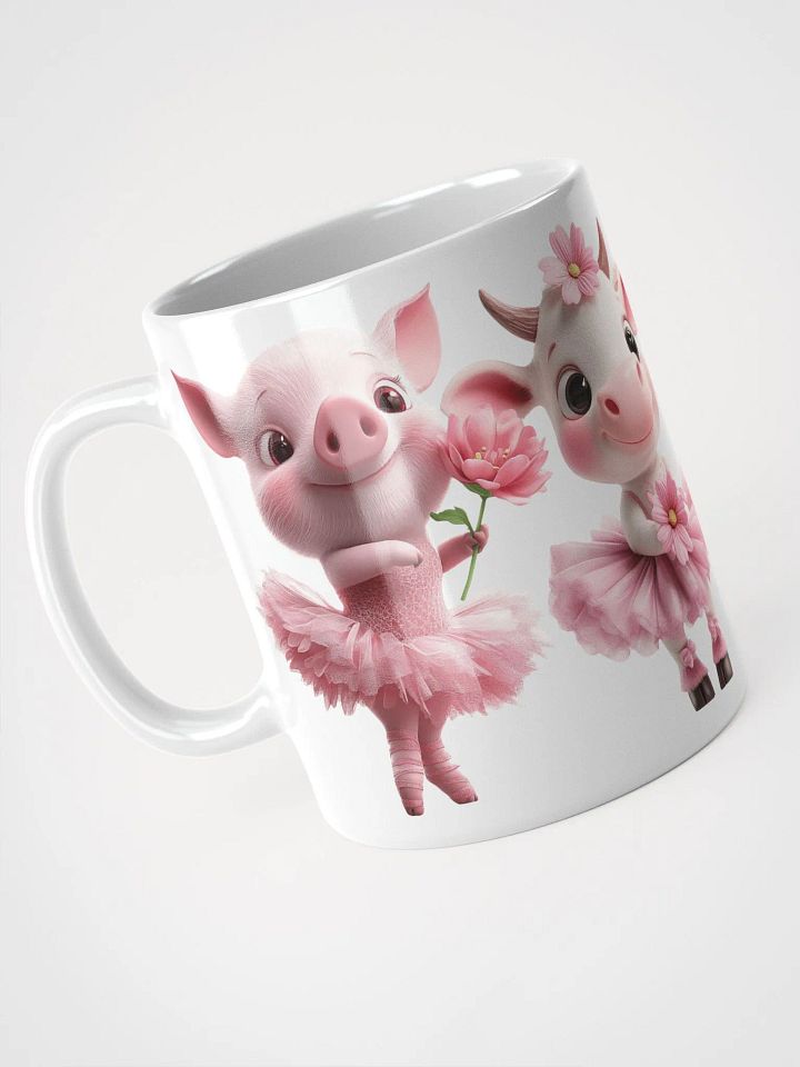 Baby Ballet Animals White Glossy Mug product image (2)