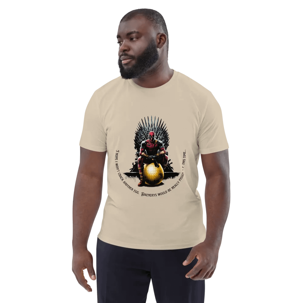 Deadpool and Daenerys Organic Cotton T-Shirt product image (3)