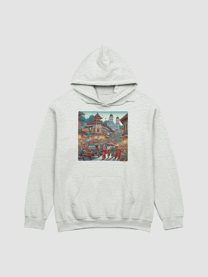 Vibrant Street Adventure Hoodie | AIart Bukittinggi city product image (3)