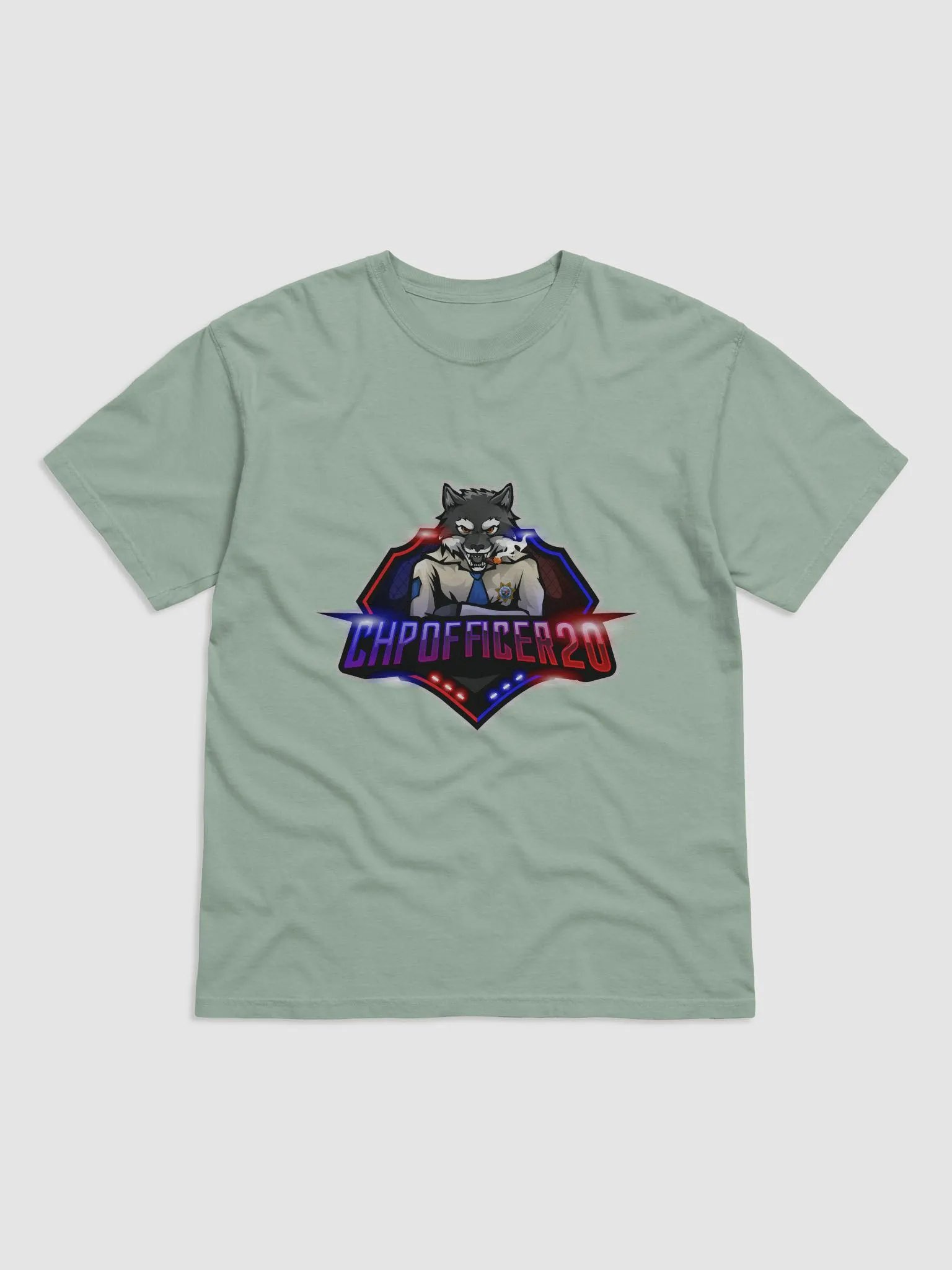 Wolf Enforcement Neon Badge T-Shirt product image (8)