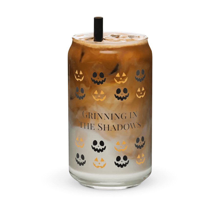 Grinning Jack-O'-Lantern Can-Shaped Glass product image (5)