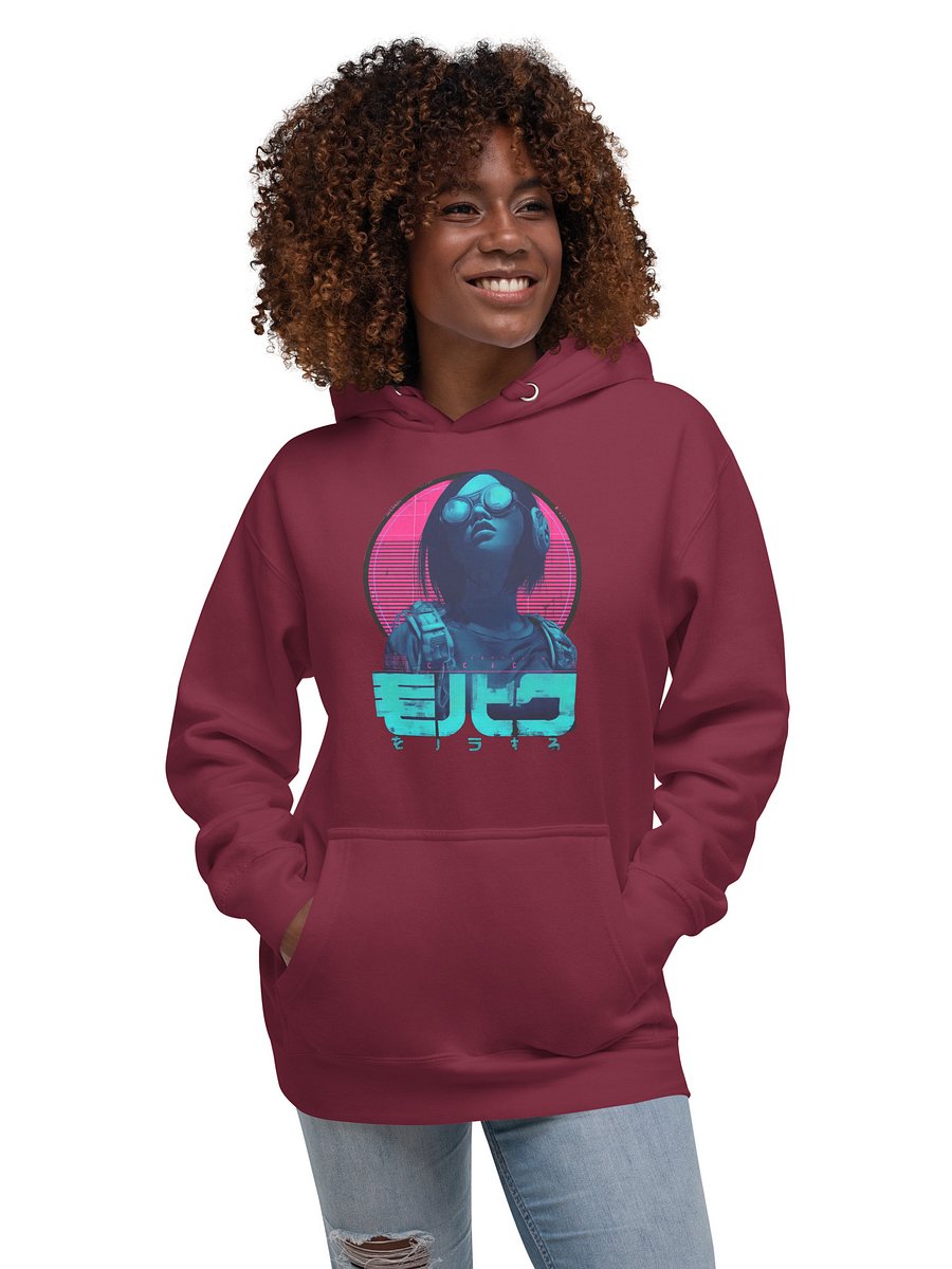 Retro Glitch Cyberpunk & Synthwave Hoodie product image (3)
