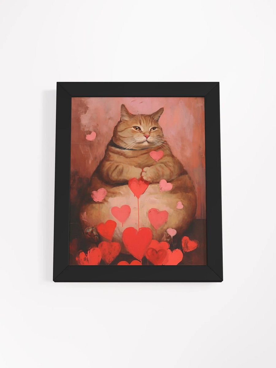 Serene Love: Framed Cat Art Poster product image (2)