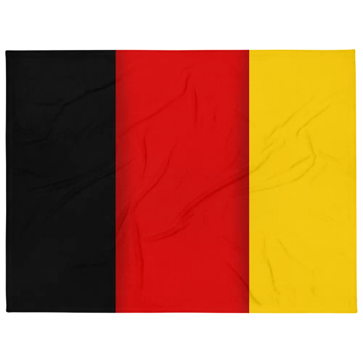 Black Red Yellow Flag Colored Throw Blanket product image (1)