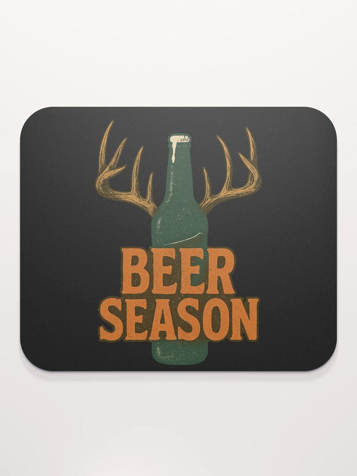 Beer Season Mouse Pad – Funny Vintage Outdoor Desk Decor product image (2)