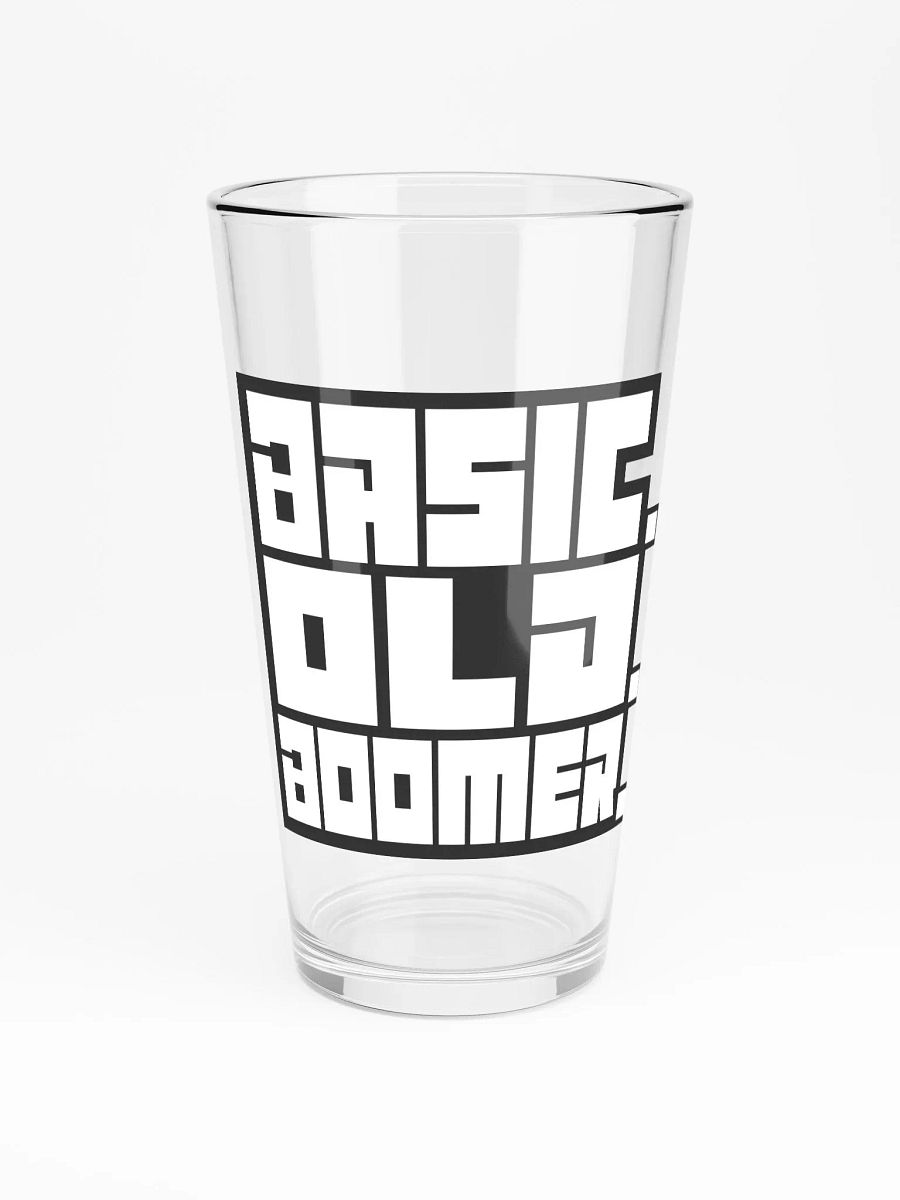 B.O.B. PINT GLASS (B&W) product image (3)