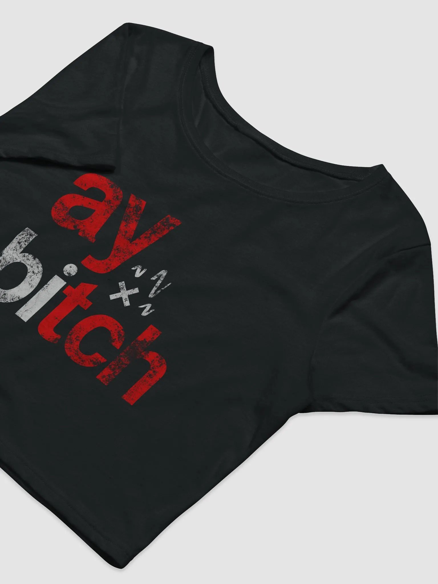 Ay Bitch Women's Crop Baby Tee product image (5)