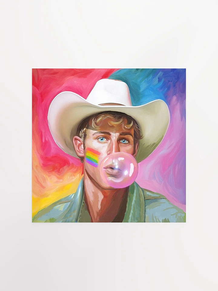 Blond Cowboy – Fun Gay Matte Poster product image (1)
