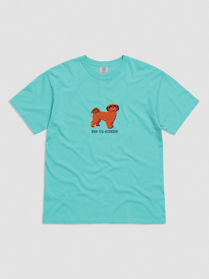 Shih-Tzu-ationship T-Shirt(Embroidered) of a Shih Tzu(Red) product image (31)