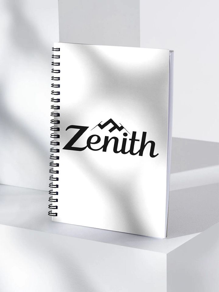 White Zenith Peaks Spiral Notebook product image (1)