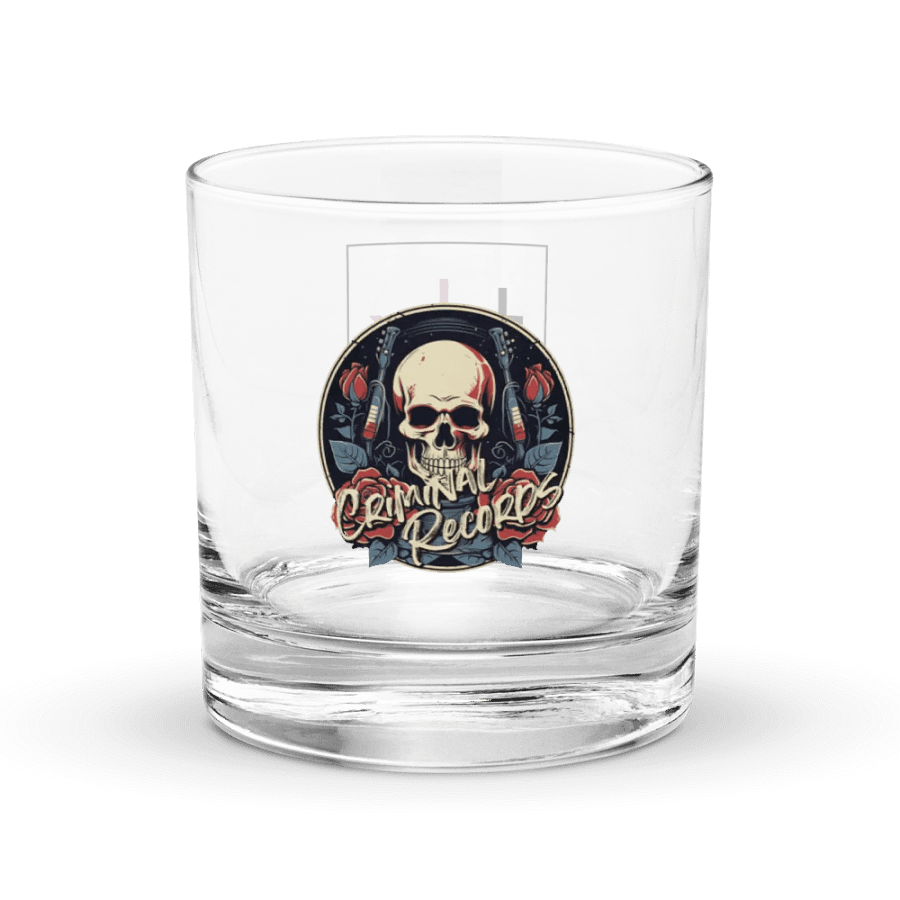 Criminal Records Rocks Glass product image (1)