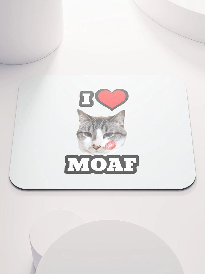 I ❤️ Moaf Mouse Pad product image (1)