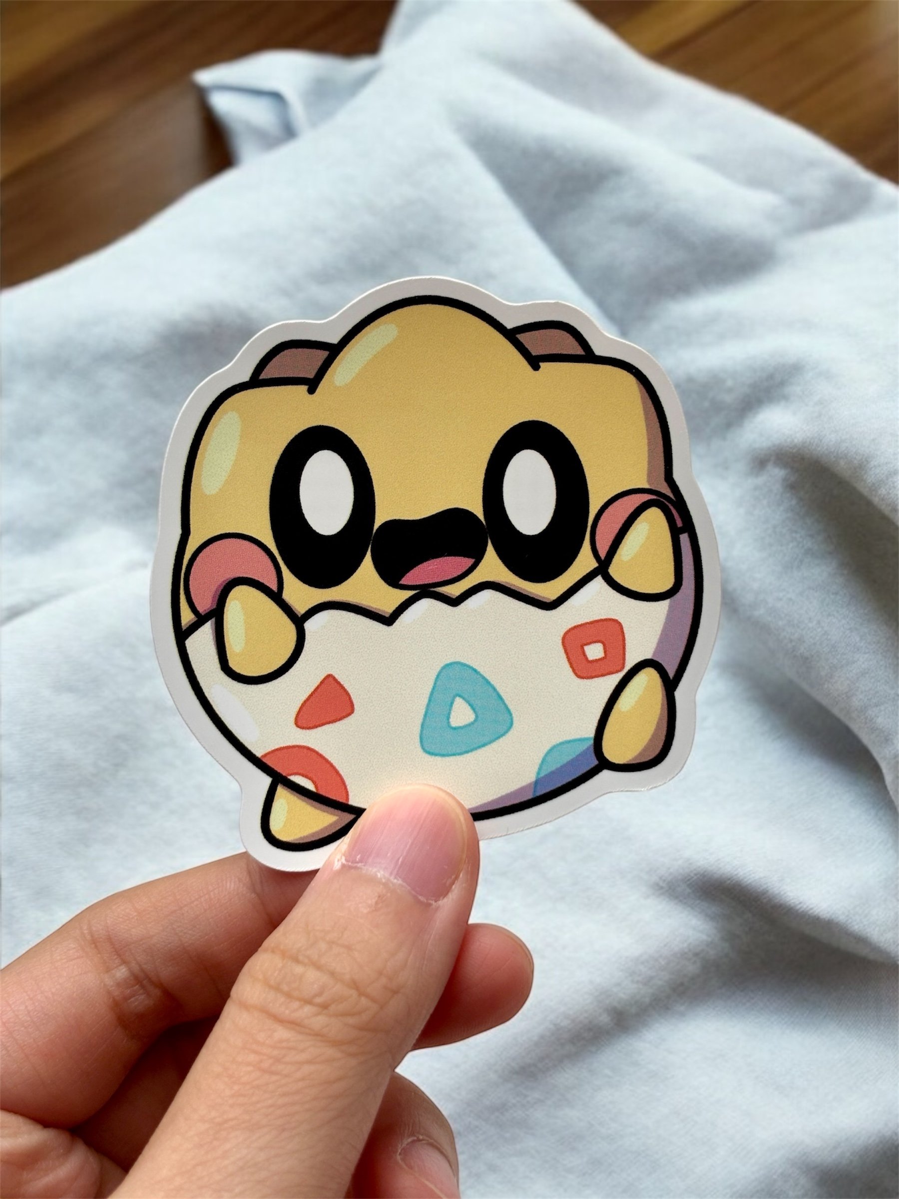 Togepi Pokébean Waterproof Vinyl Stickers product image (1)
