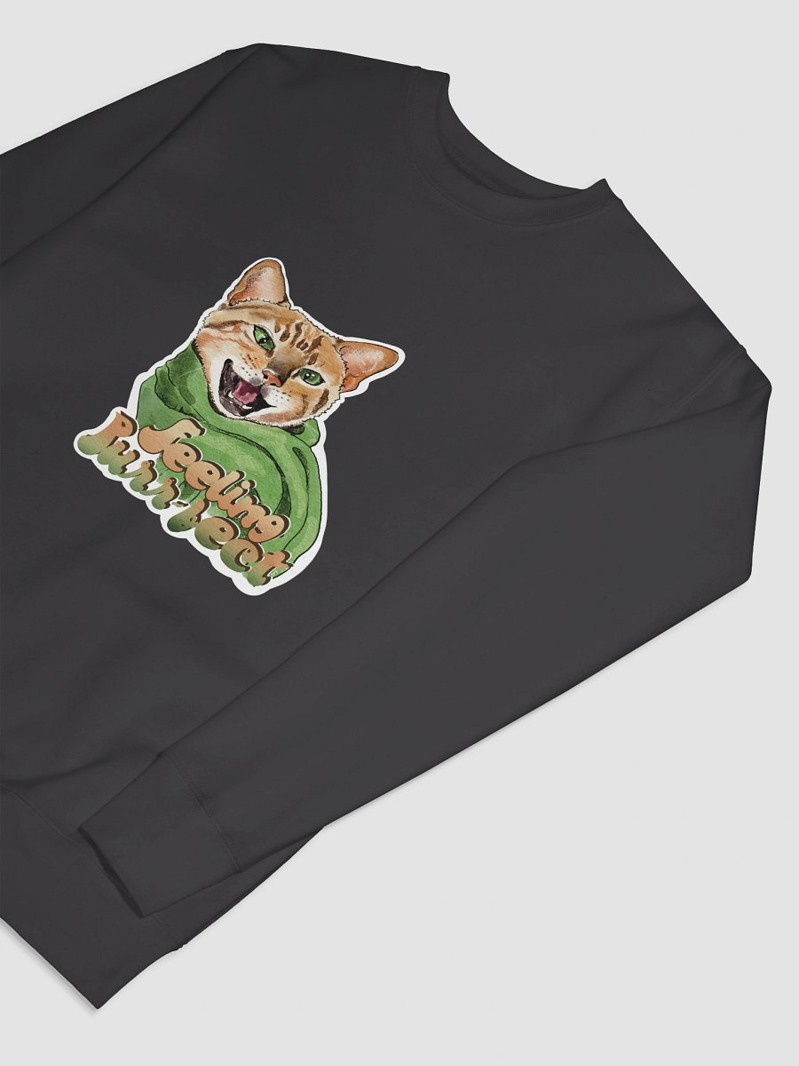 Feeling Purr-fect Cat with a scarf Sweatshirt All colors - Large Print product image (89)