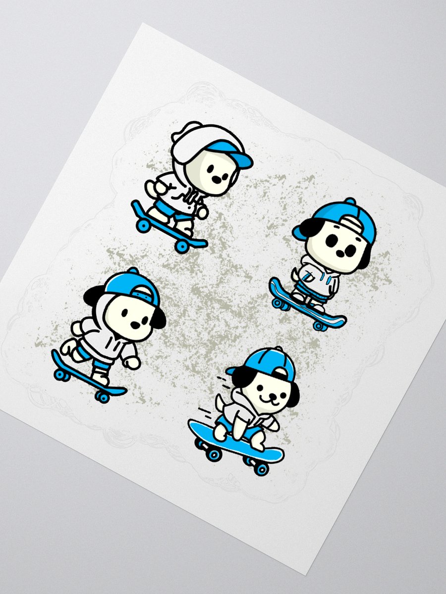 Skater Pup Crew Sticker Set product image (5)