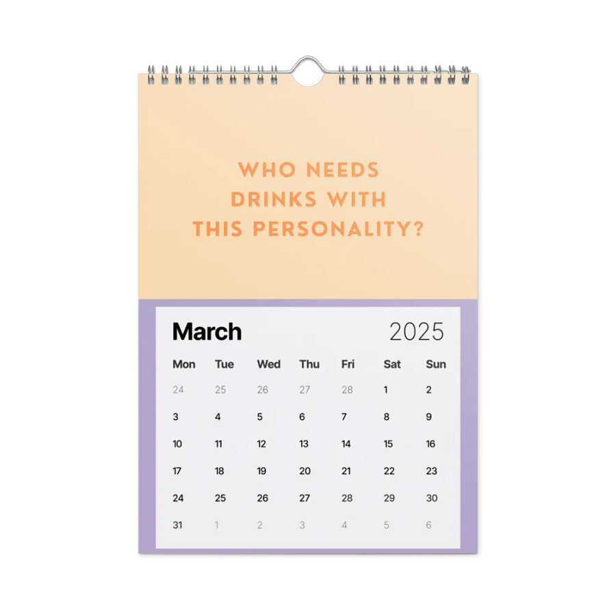 Sobriety Calendar 2025 Funny Sober Sayings product image (10)