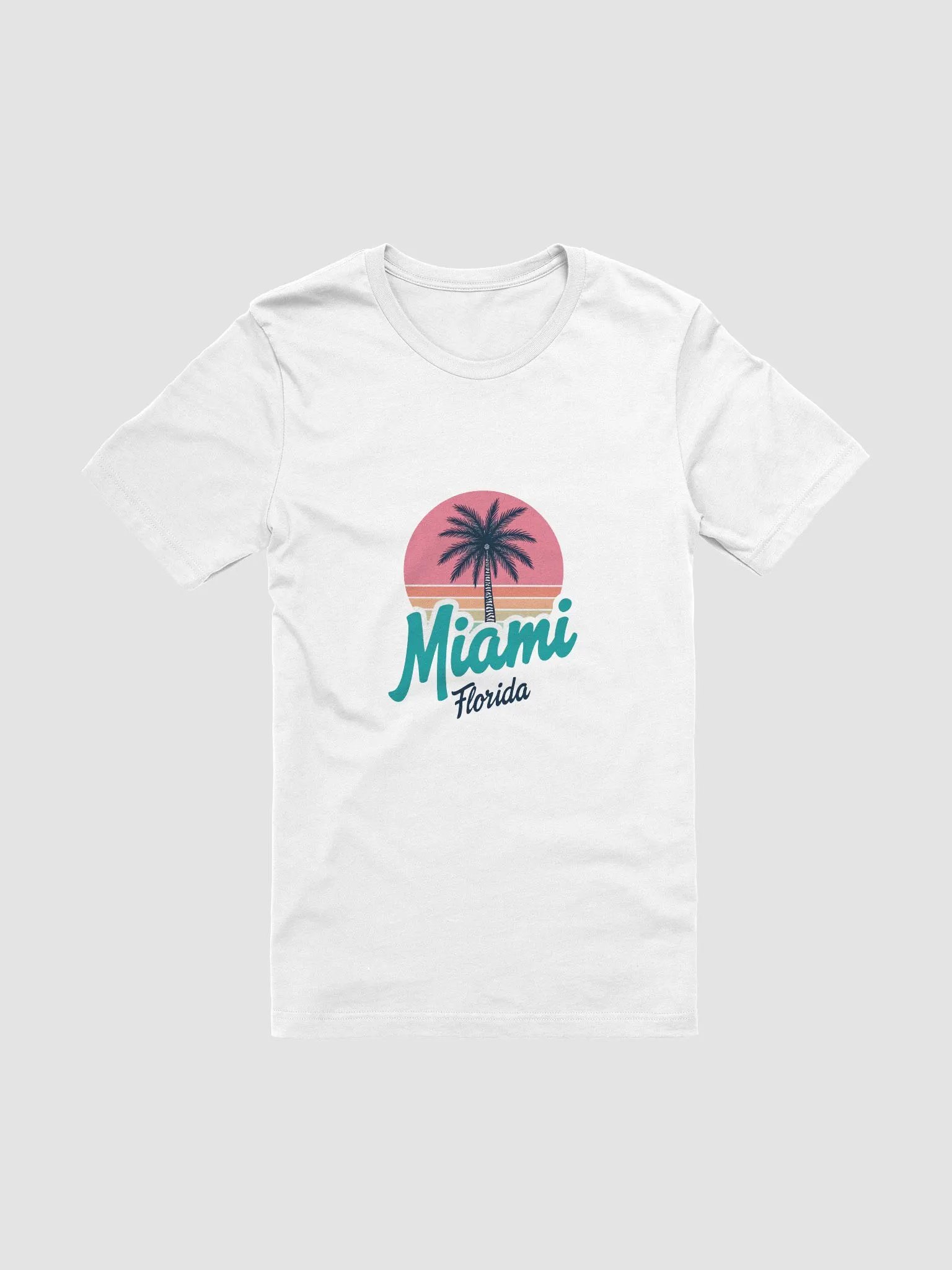 Sunset Palms Miami Vibes T-Shirt product image (7)