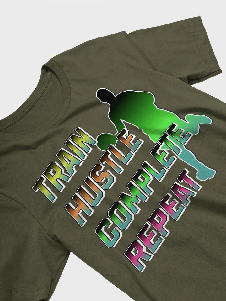 Train Hustle Complete Repeat Basketball Gradient T-Shirt product image (2)