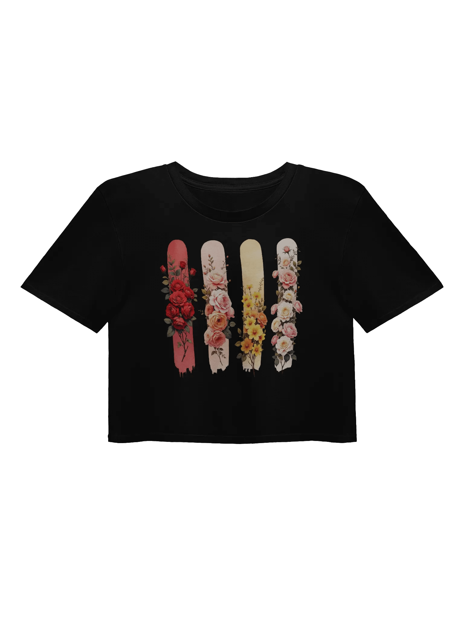 Vintage Birthflowers June Rose Women's Crop Top product image (2)