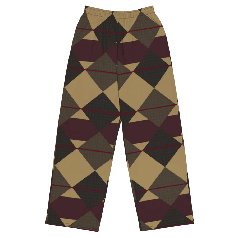 Brown Argyle Wideleg Pants product image (2)