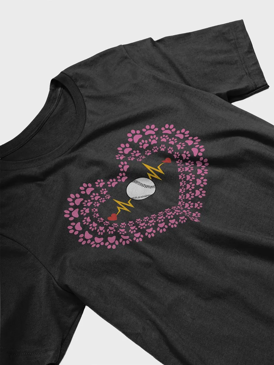 Heart Paw Print Baseball T-Shirt product image (14)