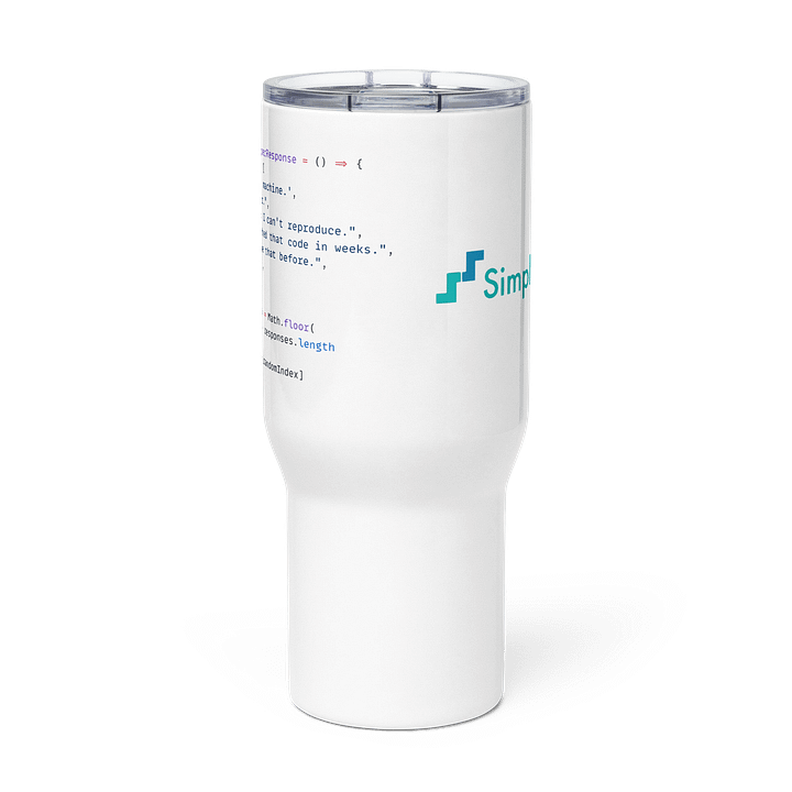 Developer Excuse Javascript - Travel Mug product image (2)