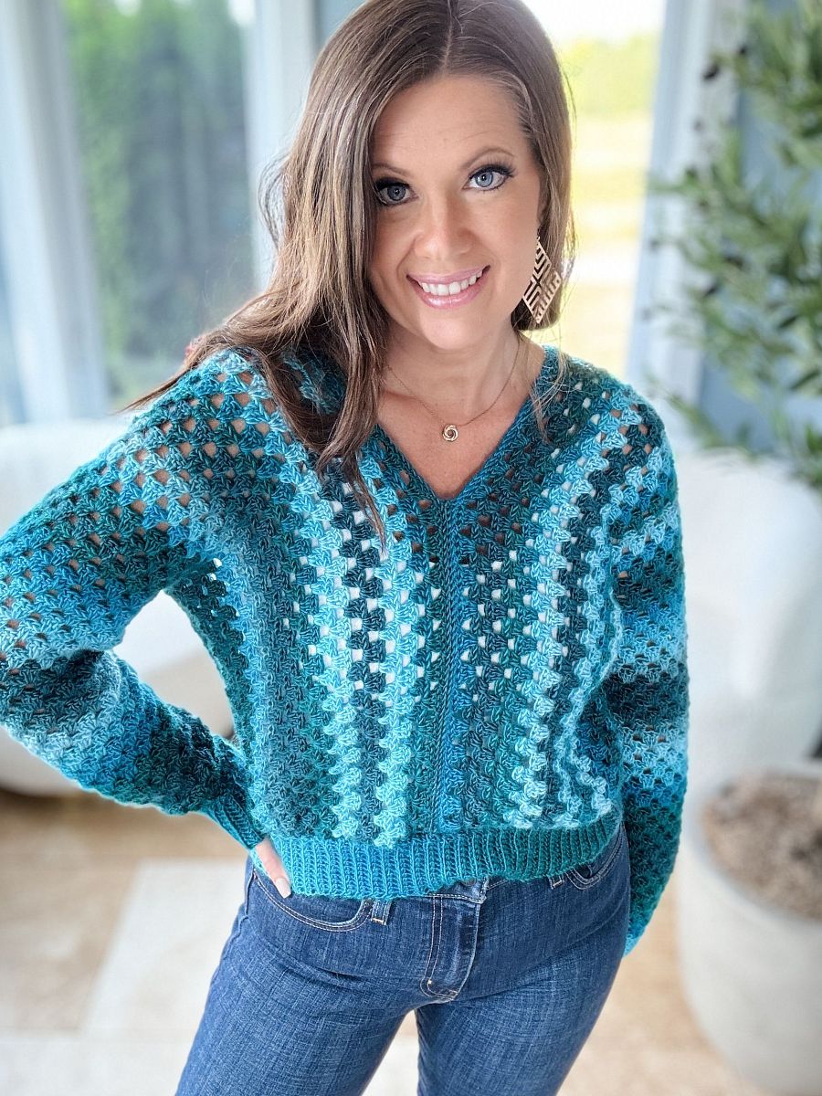 Wapta Falls Pullover Crochet Pattern product image (3)
