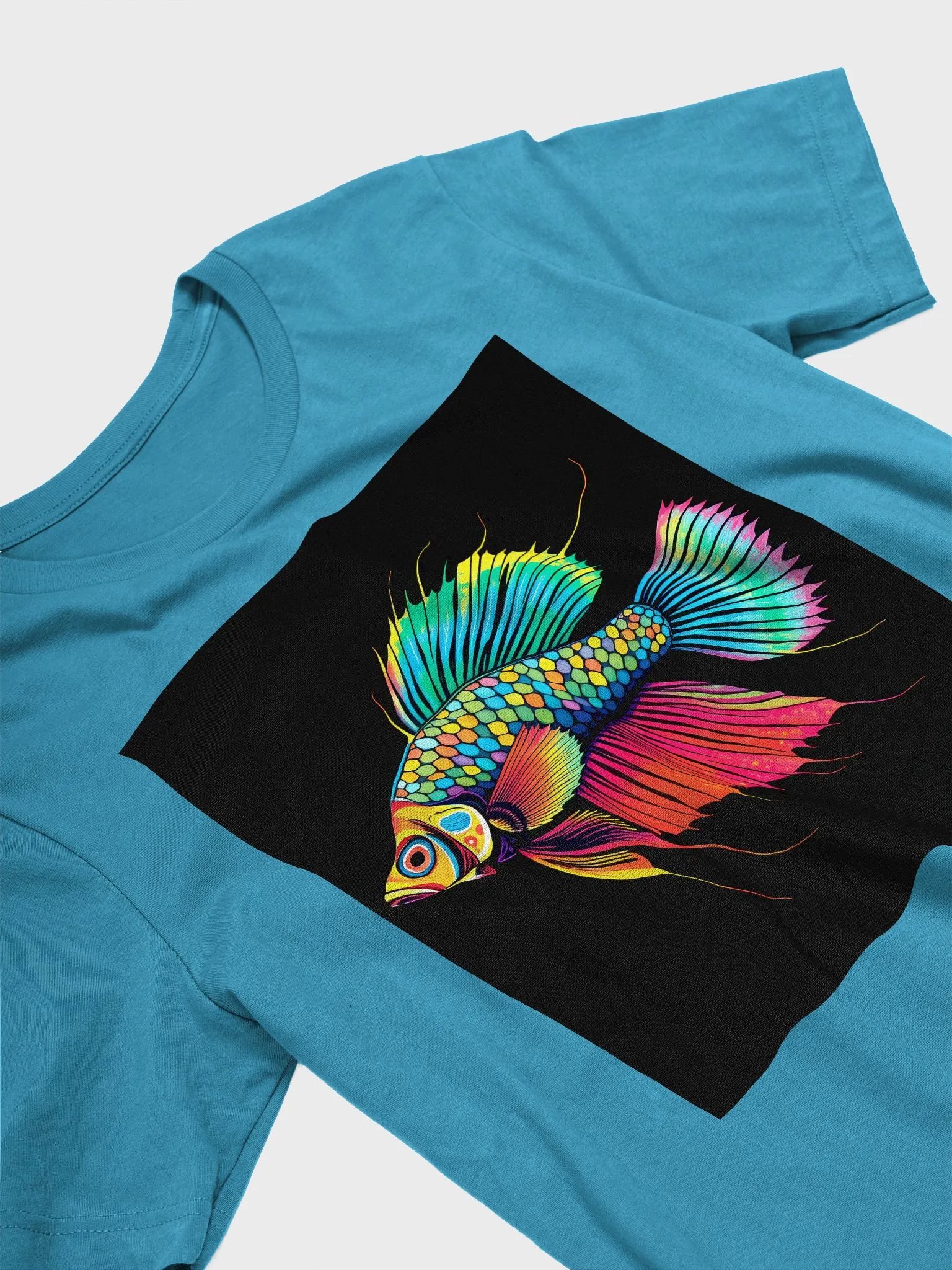 Rainbow tones beta fish Iconic Comfort Tee product image (3)