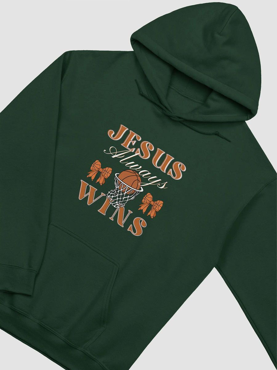 Jesus Always Wins Christian Basketball Gildan Hoodie product image (10)
