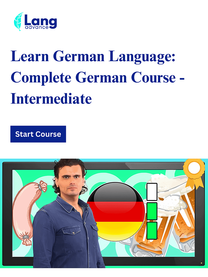 Learn German Language: Complete German Course - Intermediate product image (1)