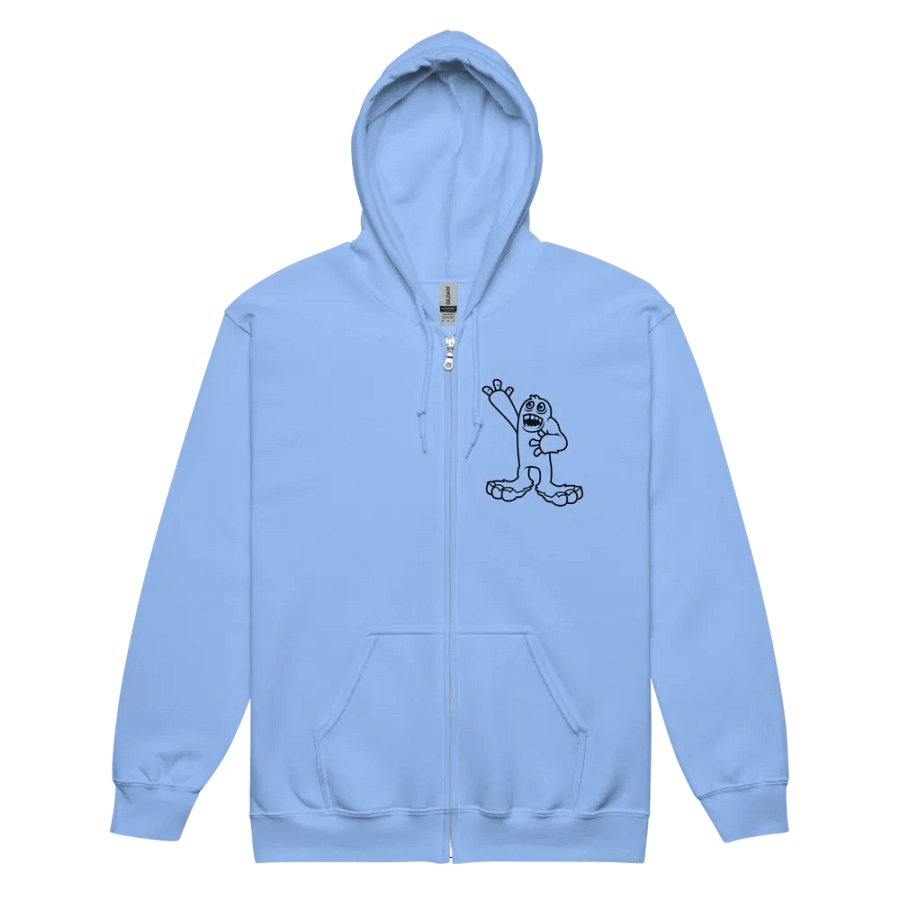 Mammott (Black on Light) Zip-up Hoodie product image (2)
