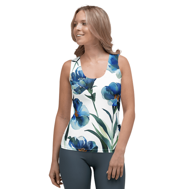 Watercolor Floral Bliss Women's Tank Top product image (1)