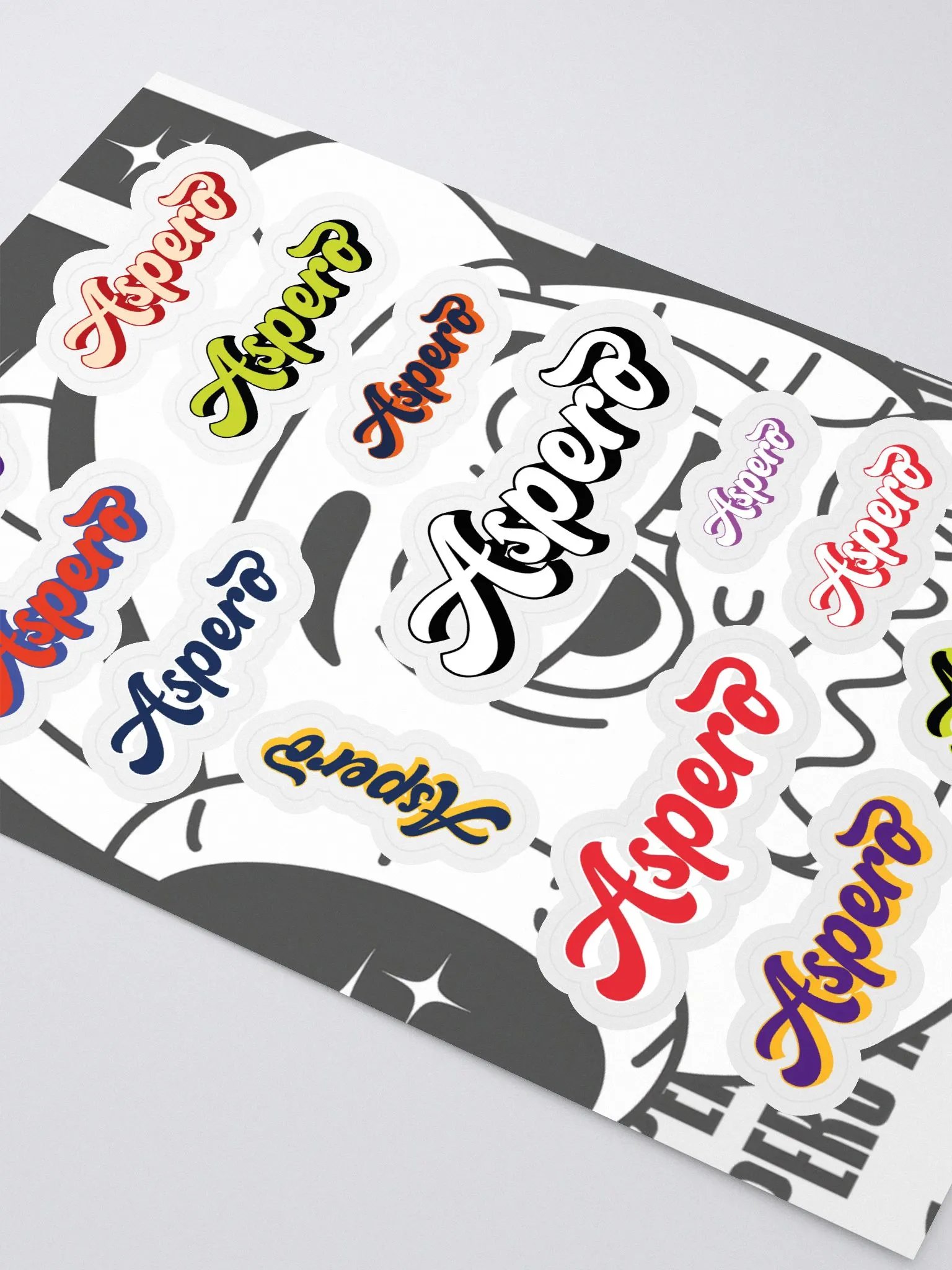Aspero Typography Delight Sticker Sheet product image (2)