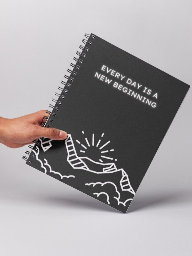 Motivational Journal Notebook Black Minimalist 2 product image (1)